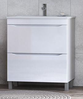 Тумба под раковину напольная Vigo Grani tn.GRI.OSK.75.2Y 75 см белый