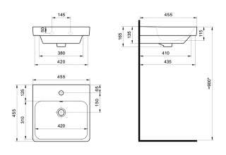 Раковина Santek Адриана 45 см