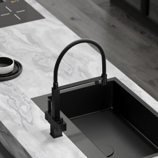 Смеситель для кухни Sancos Moro SC4006MB чёрный матовый