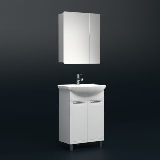 Тумба под раковину Corozo Монро 60см белый SD-00000663