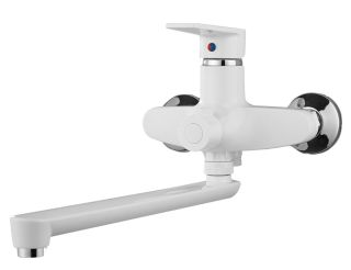 Смеситель для ванны с душем РМС PL6-006E белый