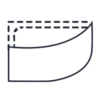 Экран фронтальный Astra-Form округлый