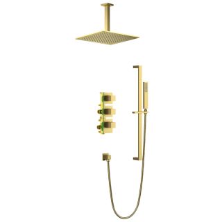 Душевой комплект Timo Selene SX-2229/17SM с термостатом золото матовое