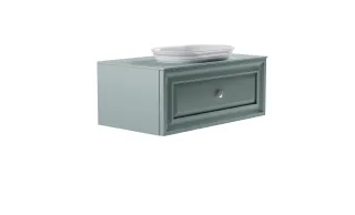 Тумба с раковиной Astra-Form Шарм 4631177713446 90 см зелёный матовый