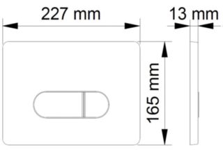 Кнопка смыва Berges Novum белый 040031