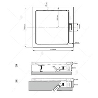 Сифон для душевых поддонов RGW Q10-C хром