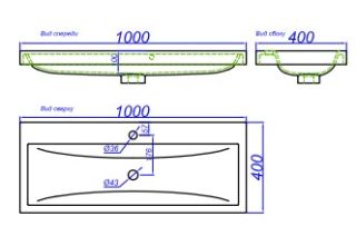 Тумба под раковину Aqwella Инфинити 100 Inf.01.10/001