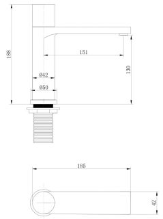 Смеситель для раковины ABBER Rund AF8710 хром