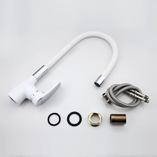 Смеситель для кухни Frap F4453-03 белый