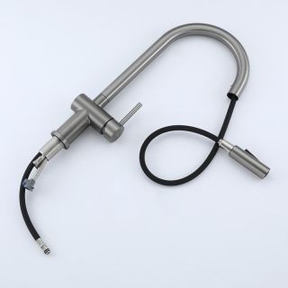 Смеситель для кухни Frap F60807-9 Оружейная сталь