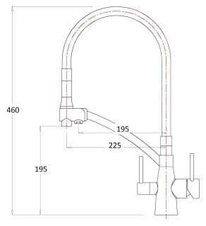 Смеситель для кухни ZORG Sanitary ZR 338-6 YF