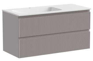 Подвесная тумба под раковину Sancos Snob R SNR100LSM левая 100см Doha Soft