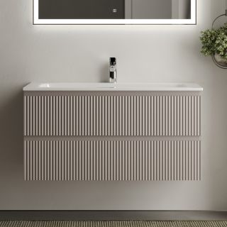 Подвесная тумба под раковину Sancos Snob R SNR100SM 100см Doha Soft