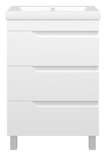 Напольная тумба под раковину Misty Софт 60см белый