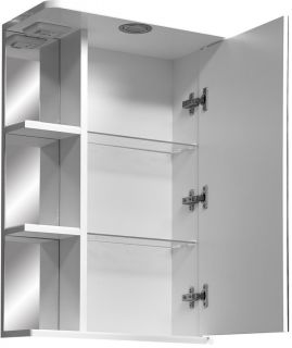 Зеркало-шкаф с подсветкой Stella Polar Нелея 50см правый белый SP-00000035