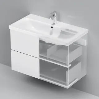 Тумба под раковину Am.Pm Gem M90FHX0802WG подвесная белый 80  см