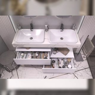 Тумба подвесная без столешницы Velvex Unit tp.UNI.80.1Y белый матовый, 80 см