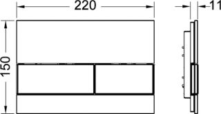 TECE Панель смыва TECEsquare 9240802
