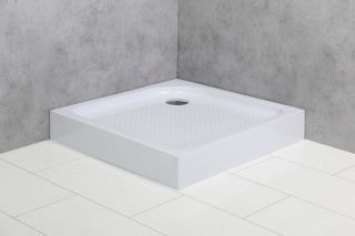 Душевой акриловый поддон 80см, белый BelBagno TRAY-BB-A-80-15-W