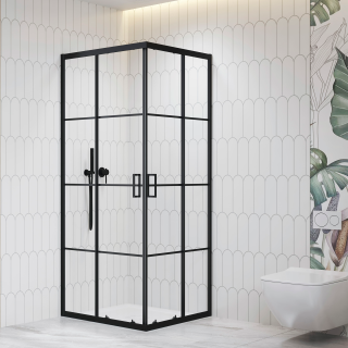 Душевой уголок RGW PA-34B 06083488-84 80x80 см чёрный