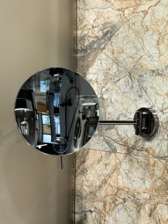 Зеркало с увеличением Boheme 508-GM оружейная сталь