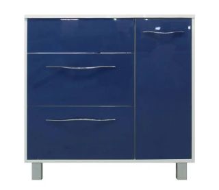 Напольная тумба под раковину Эстет Barcelona ФР-00003582 Л 90см два ящика одна дверь