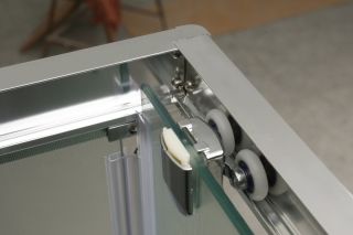 Душевой уголок прямоугольный, хром BelBagno UNIQUE-AH-1-110/125-90-C-Cr