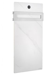 Полотенцесушитель электрический Wonzon & Woghand Stuttgart WW-A501-BR 42x80 см с каменной плитой белый мрамор/брашированный никель