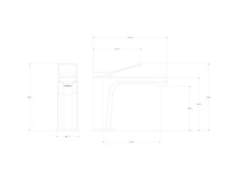 Смеситель для раковины Wonzon & Woghand WW-XH-013-BG брашированное золото