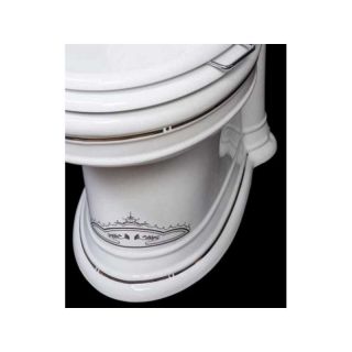 Унитаз напольный Boheme Puro белый/хром 959-CR