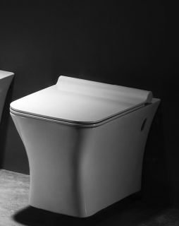 Унитаз подвесной Azario Trend AZ-2024 безободковый с сиденьем микролифт