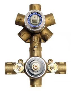 Универсальная скрытая часть Bossini Z00125 на 2-5 выходов для термостатического смесителя