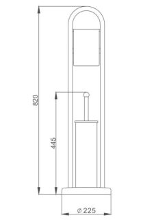 Напольная стойка Haiba HB903 хром