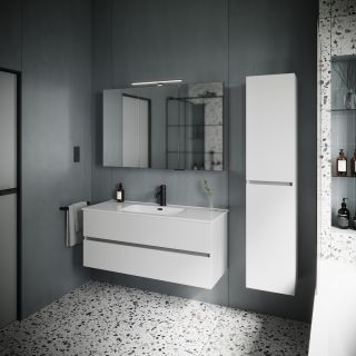 Подвесная тумба под раковину Sancos Urban UR120-1W 120см белый глянец