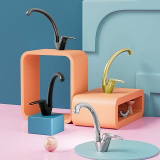 Смеситель для кухни Splenka S202.41.06 чёрный