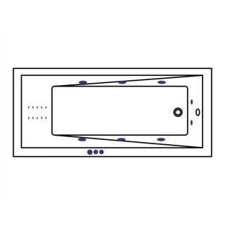 Гидромассажная ванна WHITECROSS Wave Slim 0111.160080.100.SMARTNANO.GL 160x80 см Smart Nano золото