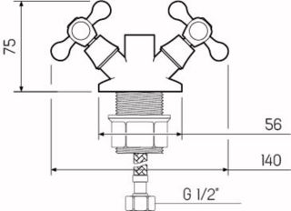 Корпус смесителя для кухни РМС KSL65-279F хром
