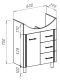 Тумба под раковину Bellezza Уют 60см белый 00000002097