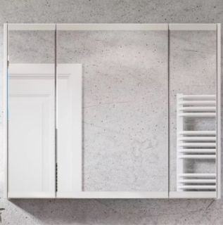 Зеркальный шкаф Акватон Нортон 100см белый 1A249302NT010