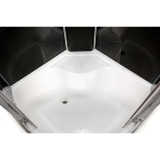 Душевая кабина Deto BМ4510 LED с гм. BLACK 100х100х220 см