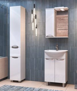 Зеркало-шкаф с подсветкой Vigo Callao z.CAL.50.L.El 50 см белый