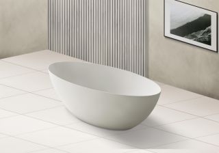 Ванна из искусственного камня ABBER Stein AS9625-1.6 160x75см белый матовый