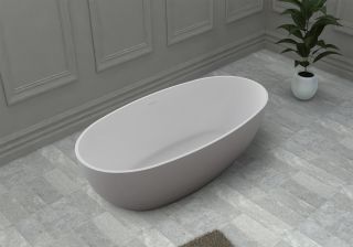 Ванна из искусственного камня ABBER Stein AS9641-1.7 170x78см белый матовый