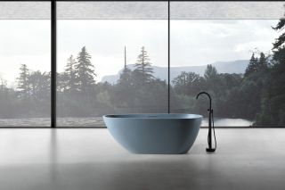 Ванна из искусственного камня ABBER Dortmund AM9911G 170x75см серый