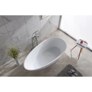 Ванна из искусственного камня Timo Rali RALI1500 150x80 см белый