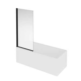 Шторка на ванну Kerama Marazzi Vetro VE.80.BSD.BLK.M 80 см стекло прозрачное профиль чёрный матовый