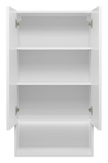 Подвесной шкаф над стиральной машиной Brevita Vega VEG-08060-011 с подсветкой 60см белый/золото