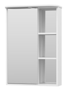 Зеркальный шкаф с подсветкой Misty Венера левый 55см белый