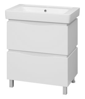 Напольная тумба под раковину Misty Венера 80см белый