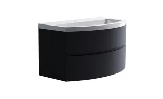 Тумба с раковиной Astra-Form Венеция 2.0 03100002ral7024+04010019 100 см тёмно-серый матовый